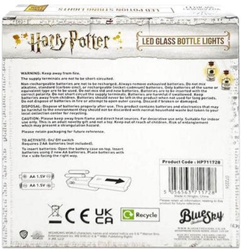 Набір світлодіодних декоративних ламп Blue Sky Harry Potter - зілля 10 LED ламп (5056563711728)