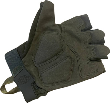 Тактические перчатки Kombat Kombat UK Alpha Fingerless Tactical Gloves Оливковые M (kb-aftg-olgr-m)