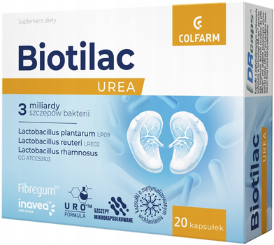 Дієтична добавка Colfarm Biotilac UREA 20 капсул (5901130358878)