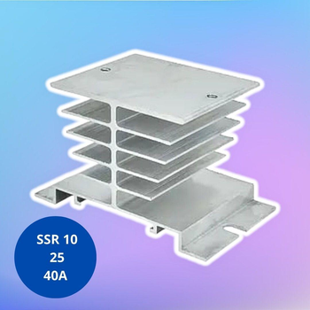 Радиатор охлаждения для твердотельного реле SSR 10 25 40A на DIN- рейку