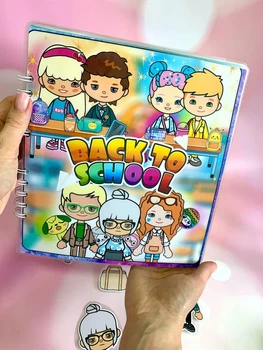 Альбом игра на липучках Тока Бока Школа "Back To School"