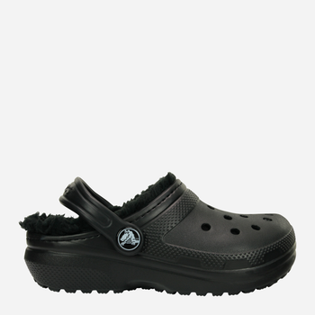 Дитячі крокси для хлопчика Crocs Classic Lined Clog Kids 207010-060 29-30 Чорні (191448702219)