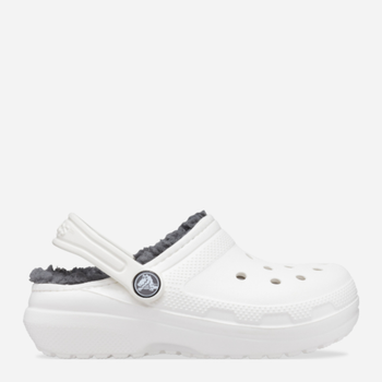 Дитячі крокси для хлопчика Crocs Classic Lined Clog Kids 207010-10M 34-35 Білі (191448702349)