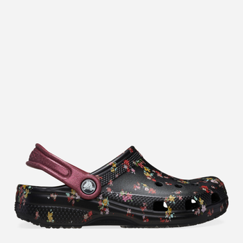 Chodaki dziecięce dla dziewczynki Crocs Classic Ditsy Floral Clog K 210354-0C4 34-35 Czarne (196265775682)