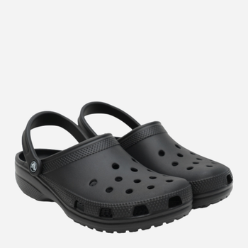 Чоловічі крокси Crocs Classic Clog 10001-001 43-44 (M10/W12) 27.2 см Чорні (841158002474)