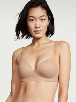 Бюстгальтер без кісточок безшовний Victoria's Secret 432352731 40DDD Бежевий (1159809796)