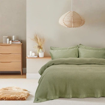 Покрывало Lotus Home Rius olive оливковый 240*260 (svt-2000022331340)