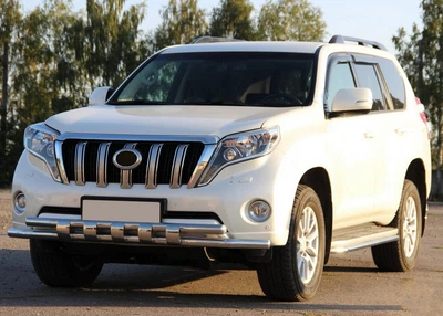 Передній захист ST015 (нерж) для Toyota Land Cruiser Prado 150 2009-2023 рр