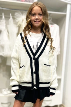Кардиган MiniModa 146 см Белый (2125000852584)