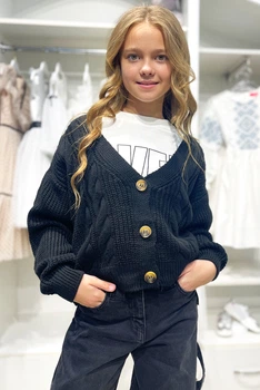 Кардиган MiniModa 164 см Черный (2125000852560)