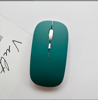 Компьютерная бесшумная USB беспроводная мышка Wireless 2.4 ГГц Mouse оптическая мышь на аккумуляторе (753346680) для пк/планшета (беспроводная мышь) Macaron Темно зеленый