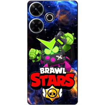 Чохол силіконовий бампер Candy для Xiaomi Redmi 13 з Героєм Космічний Brawl Stars Бравл Старс Вірус Біт