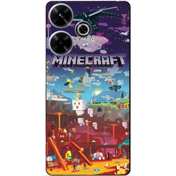 Силіконовий бампер чохол Candy для ZTE Nubia V60 із малюнком Майнкрафт Minecraft