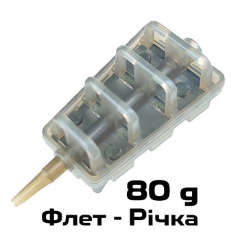 Кормушка ProfMontazh Flat Река с грунтозацепами 80 грам