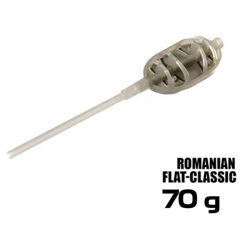 Флэт-кормушка ProfMontazh 70g Romanian Flat Classic с трубочкой