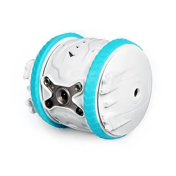 Умный робот IBall Robot с дистанционным пультом для детей собак кошек Бело-голубой (T445-44)