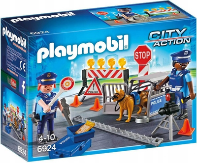 Zestaw zabawek Playmobil City Action Blokada policyjna (4008789069245)