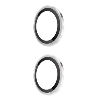 Захисне скло з рамкою CD Pattern на задню камеру для Motorola Edge 50 Neo silver