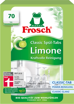 Таблетки для миття посуду Frosch Classic Лимон 15 г х 70 шт (4001499958694)