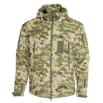 Куртка з капюшоном SoftShell піксель розмір S