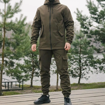 Костюм Intruder Softshell Куртка с капюшоном + Брюки хаки размер S