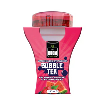 Напиток Bubble Tea Watermelon & Strawberry Бабл Ти со вкусом арбуза и клубники и шариками черники 250 мл