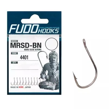 Крючки Fudo Maru Sode W/Ring Black 9 (16 шт.)