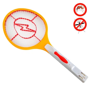 Ракетка от комаров Rechargeable Mosquito Hitting Swatter Оранжевая с белой ручкой (1010633-Orange)