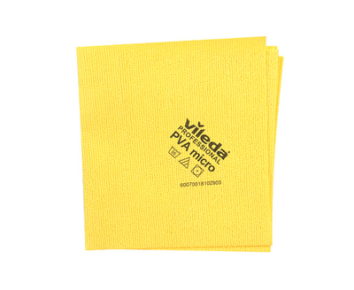 Серветка Vileda Professional PVAmicro 38 × 35 см жовта з мікроволокна 1шт