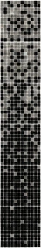 Мозаика АкваМо Растяжка MX25-2/16/09/Concrete Black 31,7*191,2 (компл. из 6 шт) для душевой, хамама, бассейна