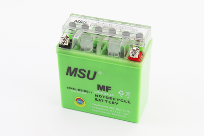 Мото аккумулятор MSU 12 Вольт 5Ah 12N5L-BS гелевый