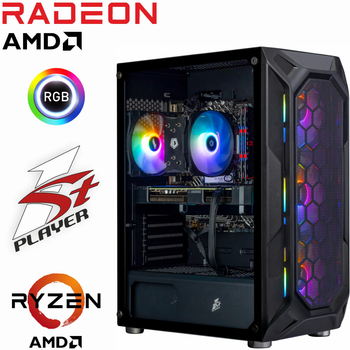 Игровой Компьютер 1stPlayer - Ryzen 7 5800X / Radeon RX 6900 XT 16ГБ / 32ГБ DDR4 / HDD 1TБ / SSD 512 ГБ M.2 PCIe