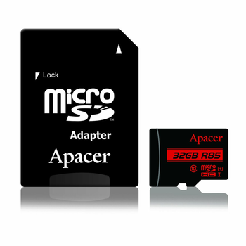Карта памяти Apacer Class 10 UHS-I (адаптер SD)