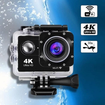 Экшн камера с пультом DVR SPORT SЗR водонепроницаемая Wi Fi видеокамера 4К с дистанционным управлением и набором крепления