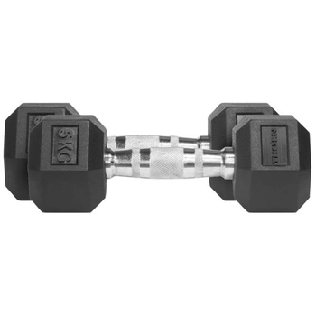 Zestaw hantli Thorn Fit Hex Rubber Dumbbell H1102 2 x 5 kg (5902701504038)