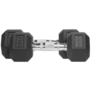 Набір гантелей Thorn Fit Hex Rubber Dumbbell H1104 2 x 7 кг (5902701512217)