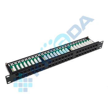 Патч-панель 19" 48xRJ-45 UTP, кат. 6, 1U, dual type, Kingda