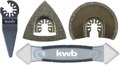 Набор насадок для реноватора KWB для плитки 4шт. Einhell (hoz0014231)