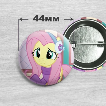 Значок Флаттершай из мультсериала My Little Pony 44мм №36