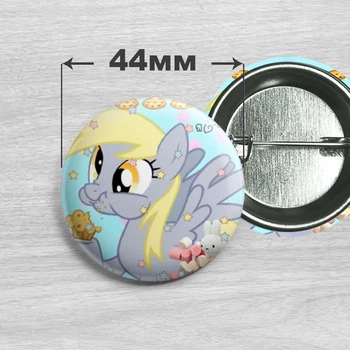 Значок Дерпі Хувз з мультсеріалу My Little Pony 44мм №30