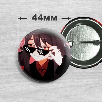 Значок Ху Тао з гри Genshin Impact / Геншин Імпакт 44мм №2