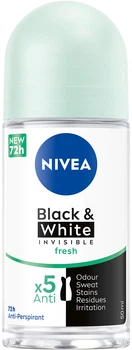 Антиперспірант NIVEA Чорне та Біле Невидимий: Свіжий 50 мл (4005900966025/42332763)