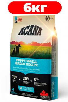Сухой корм для щенков малых пород Acana Heritage Puppy Small Breed 6кг