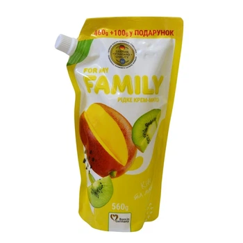 Рідке мило Family Ківі - манго 560мл