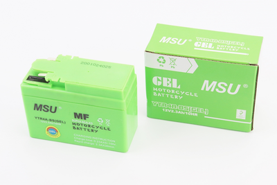 Мото аккумулятор MSU 12 Вольт 2.3Ah YTR4A-BS гелевый
