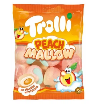 Маршмеллоу Trolli Peach Mallow зі смаком персика 150 г