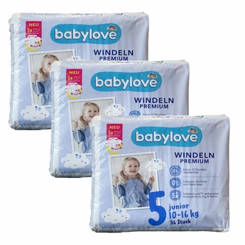 Подгузники Babylove Premium 5 Junior (10-16 кг) 108 шт