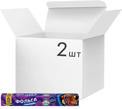 Упаковка фольги алюмінієвої Family Home Легко готувати 20 м х 2 шт (4820268100320/2000999989094)