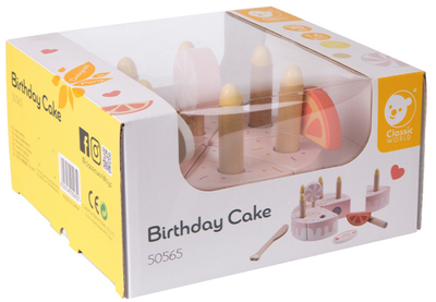 Торт Classic World Wooden Birthday Cake зі свічками (6927049055652)