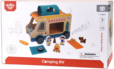 Zestaw do zabawy Tooky Toy Wooden Camping (6972633372509)